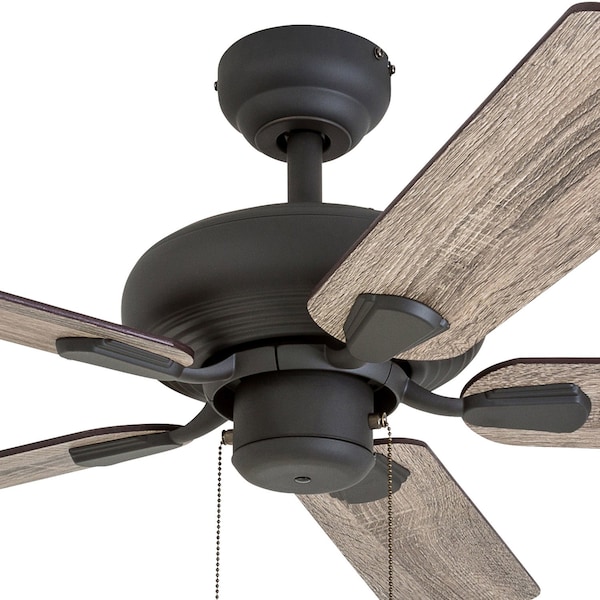 Russwood, 42 In. Ceiling Fan With No Light, Bronze